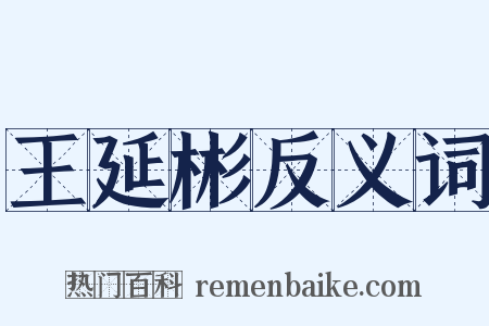 王延彬反义词是什么意思的图片